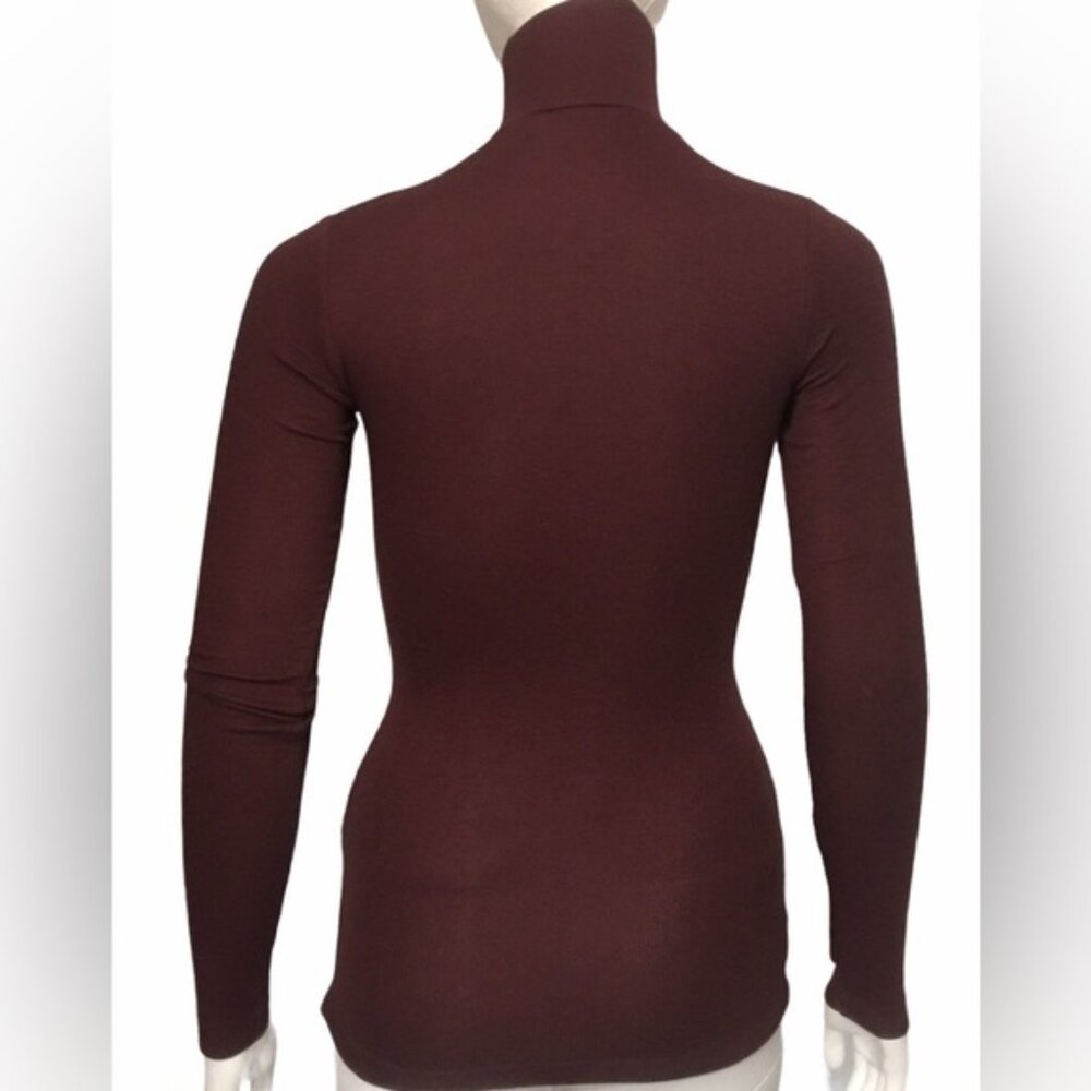Aritzia Wilfred Only Turtleneckbody-Hugging Ribbe… - image 3